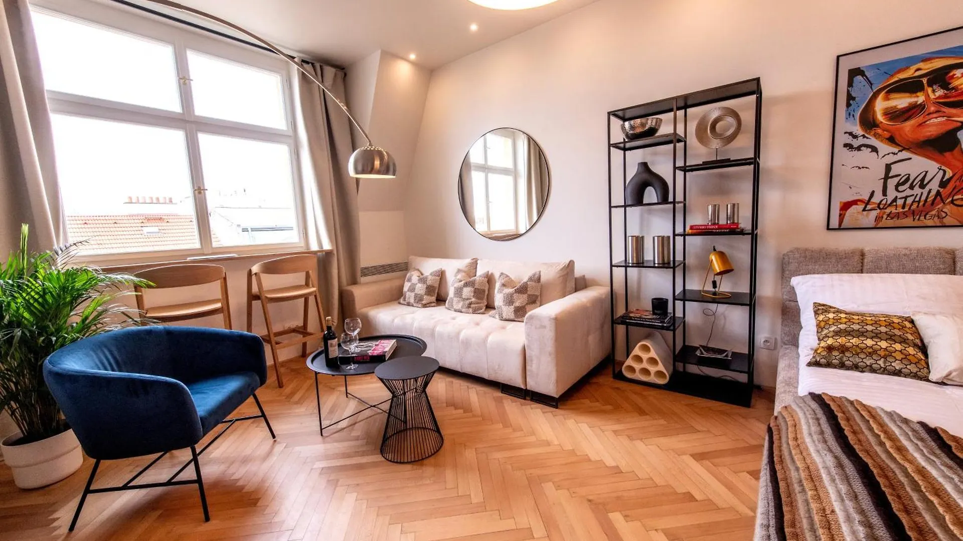 Sunny & Quiet Studio In Peaceful Hood,Metro Access Prague 0*,
